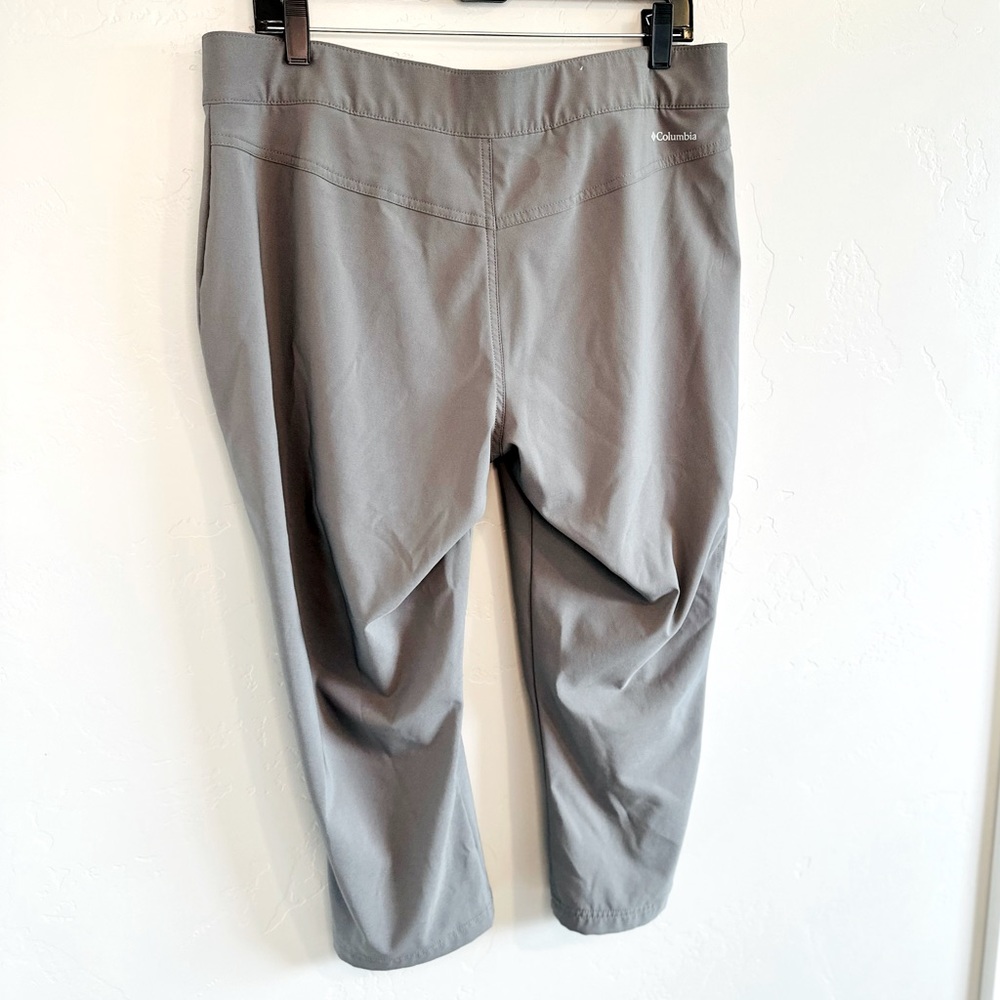 Columbia Omni Pants Outdoor Lightweight Cropped Performance Wear Gray SZ 14 - Picture 5 of 16